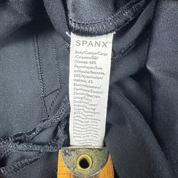 Spanx Women’s Black Ponte Pull-On‎ Slim Ankle Pants Size Large Comfort Workwear - Picture 9 of 14